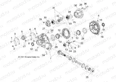 DRIVE TRAIN | DRIVE TRAIN, GEARCASE, DIFFERENTIAL, INTERNAL COMPONENTS - R13VE76FX/FI (49RGRGEARCASERR12RZRI)