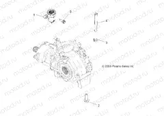 DRIVE TRAIN | DRIVE TRAIN, GEARCASE MOUNTING, FRONT - A09ZN85/8X ALL OPTIONS (49ATVGEARCASEMTG09SPXP550)