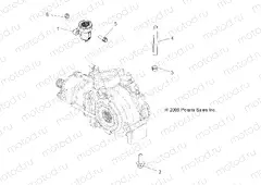 DRIVE TRAIN | DRIVE TRAIN, GEARCASE MOUNTING, FRONT - A13DN5EAF/EAR (49ATVGEARCASEMTG11SPTRG550)