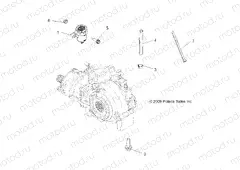 DRIVE TRAIN | DRIVE TRAIN, GEARCASE MOUNTING, FRONT - A13ZN8EAD/K/L/T (49ATVGEARCASEMTG10SPXP550)