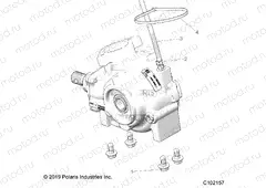 DRIVE TRAIN | DRIVE TRAIN, GEARCASE MOUNTING, FRONT - A22SXN85A4 (C102157)