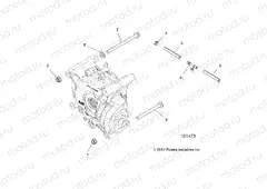 DRIVE TRAIN | DRIVE TRAIN, GEARCASE MOUNTING, REAR - A18SVS95CR/ER