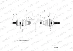 DRIVE TRAIN | DRIVE TRAIN, HALF SHAFT, FRONT - Z20CHA57A2/E57AM (700854)