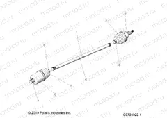DRIVE TRAIN | DRIVE TRAIN, HALF SHAFT, FRONT - Z20PAE92AC/BC/F92AC/LC (C0704022-1)