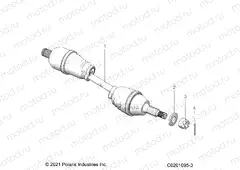 DRIVE TRAIN | DRIVE TRAIN, HALF SHAFT, REAR - Z22HCB18A2/B2 (C0201095-3)