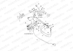 DRIVE TRAIN | DRIVE TRAIN, HYDROSTAT MOUNTING AND LINES - D131D9JDJ/1L9JDJ/2M9JDJ (49BRUTUSHYDROSTAT13)