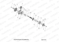 DRIVE TRAIN | DRIVE TRAIN, JACKSHAFT AND BRAKE DISC - J20UKB/UKC/USC/UMC/URL/USB ALL OPTIONS (600655)