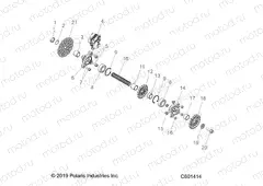 DRIVE TRAIN | DRIVE TRAIN, JACKSHAFT AND BRAKE DISC - J20URRXXXA (C601414)