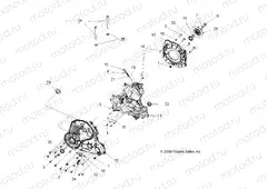 DRIVE TRAIN | DRIVE TRAIN, MAIN GEARCASE - A10ZX55AL/AT/AX (49ATVGEARCASE10SP850)