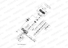 DRIVE TRAIN | DRIVE TRAIN, MAIN GEARCASE - A14MH57TD (49ATVGEARCASE1333181)