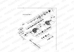 DRIVE TRAIN | DRIVE TRAIN, MAIN GEARCASE - A15DAA57EJ/EH/EEK (49ATVGEARCASE1333144)