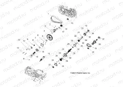 DRIVE TRAIN | DRIVE TRAIN, MAIN GEARCASE INTERNAL - A08TN68AX/AZ (49ATVTRANSINTL08SPX25)