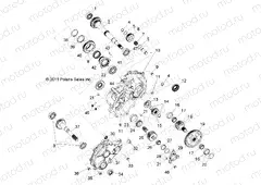 DRIVE TRAIN | DRIVE TRAIN, MAIN GEARCASE INTERNALS 1 - R13XE76AD/EAI (49RGRTRANSINTL12RZR)