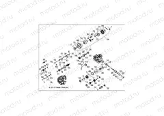 DRIVE TRAIN | DRIVE TRAIN, MAIN GEARCASE INTERNALS 1 - R151DPD1AA/2D (49BRUTUSGCMNINTL13)