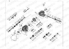 DRIVE TRAIN | DRIVE TRAIN, MAIN GEARCASE INTERNALS - 1334386 (1334386)