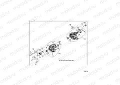DRIVE TRAIN | DRIVE TRAIN, MAIN GEARCASE INTERNALS 2 - D16B3PD1AJ/B4 (700714)
