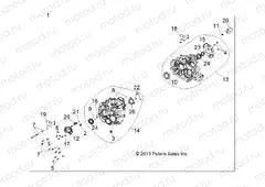 DRIVE TRAIN | DRIVE TRAIN, MAIN GEARCASE INTERNALS 2 - R151DPD1AA/2D (49BRUTUSGCMNINTL213)