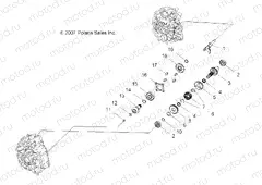 DRIVE TRAIN | DRIVE TRAIN, MAIN GEARCASE INTERNALS - A09BG50AA (49ATVTRANSINTL08SCRAM)