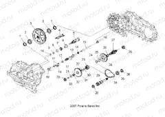 DRIVE TRAIN | DRIVE TRAIN, MAIN GEARCASE INTERNALS - A09LB27AA (49ATVTRANSINTL08HAWKINTL)