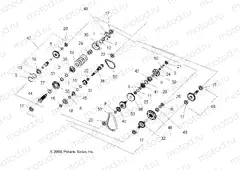DRIVE TRAIN | DRIVE TRAIN, MAIN GEARCASE INTERNALS - A09ZN85/8X ALL OPTIONS (49ATVTRANSINTL09SPXP850)