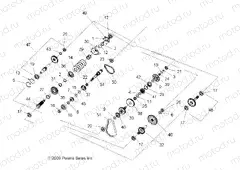 DRIVE TRAIN | DRIVE TRAIN, MAIN GEARCASE INTERNALS - A10ZX55AL/AT/AX (49ATVTRANSINTL10SPXP850)
