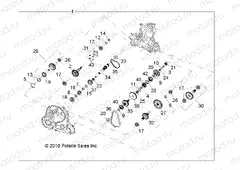 DRIVE TRAIN | DRIVE TRAIN, MAIN GEARCASE INTERNALS - A15SVA85FD (49ATVTRANSINTL1332847)