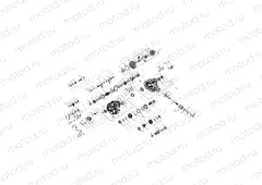 DRIVE TRAIN | DRIVE TRAIN, MAIN GEARCASE INTERNALS - G20GAE99A2/A4/D99AK/AS/BK/BS (702398)