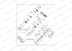 DRIVE TRAIN | DRIVE TRAIN, MAIN GEARCASE INTERNALS - R13RH76AG/AH/AN (49RGRTRANSINTL1333071)