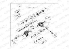DRIVE TRAIN | DRIVE TRAIN, MAIN GEARCASE, INTERNALS - R13UH88/UH9E ALL OPTIONS (49RGRGEARCASE1332944)