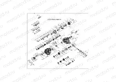 DRIVE TRAIN | DRIVE TRAIN, MAIN GEARCASE, INTERNALS - R15RTA/E87 ALL OPTIONS (49RGRGEARCASE1333187)