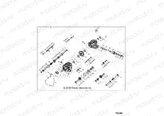 DRIVE TRAIN | DRIVE TRAIN, MAIN GEARCASE INTERNALS (TO 3/2/2020) - Z20PAE92AC/BC/F92AC/LC (702380)