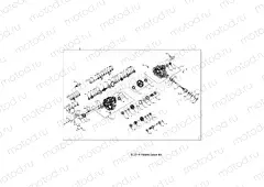 DRIVE TRAIN | DRIVE TRAIN, MAIN GEARCASE INTERNALS - Z15VBA87AJ/LJ/E87AK/AM/AT/LT/AL/AV (49RGRGEARCASE1333064)