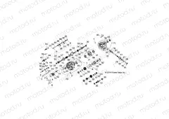DRIVE TRAIN | DRIVE TRAIN, MAIN GEARCASE INTERNALS - Z15VDE99AT/AV/AW/LP/AO/AP/AZ/NV/NW/K99AA/AU (49RGRGEARCASE1333349)
