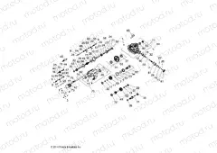 DRIVE TRAIN | DRIVE TRAIN, MAIN GEARCASE INTERNALS - Z15VFE99AT/AV/AP (49RGRGEARCASE1510004)