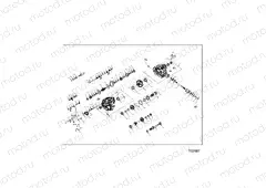 DRIVE TRAIN | DRIVE TRAIN, MAIN GEARCASE INTERNALS - Z20A4E99AH/LH (702687)