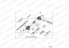 DRIVE TRAIN | DRIVE TRAIN, MAIN GEARCASE INTERNALS - Z20N4E92AL/AR/BL/BR (701962)