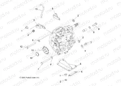 DRIVE TRAIN | DRIVE TRAIN, MAIN GEARCASE MOUNTING - A09BA50FA (49ATVTRANMTG08SCRAM2X4)