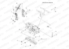 DRIVE TRAIN | DRIVE TRAIN, MAIN GEARCASE MOUNTING - A10DH50AX/AZ (49ATVGEARCASEMTG08SPTRG500)