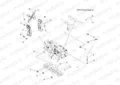 DRIVE TRAIN | DRIVE TRAIN, MAIN GEARCASE MOUNTING - A13DH50AX/AZ (49ATVGEARCASEMTG13SPTRG500)