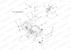 DRIVE TRAIN | DRIVE TRAIN, MAIN GEARCASE MOUNTING - A13MH76FF (49ATVGEARCASEMTG13SP500)