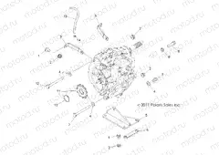 DRIVE TRAIN | DRIVE TRAIN, MAIN GEARCASE MOUNTING - A13NA32FA (49ATVTRANMTG12TBI)