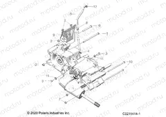 DRIVE TRAIN | DRIVE TRAIN, MAIN GEARCASE MOUNTING - A22SEE57A1/A3/A5/A9/B1/B3/B5/B9 (C0211414-1)