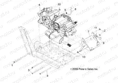 DRIVE TRAIN | DRIVE TRAIN, MAIN GEARCASE MOUNTING - R13RH50AG/AH/AM/AR (49RGRGEARCASEMTG10)