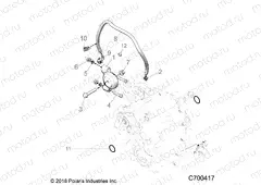 DRIVE TRAIN | DRIVE TRAIN, MAIN GEARCASE MOUNTING - R20RRED4F1/N1/SD4C1 (C700417)