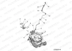 DRIVE TRAIN | DRIVE TRAIN, MAIN GEARCASE MOUNTING - Z19VDE92AC/BC/AD/BD/AM/BM/LM/LAG/BG (C700321-4)