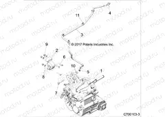 DRIVE TRAIN | DRIVE TRAIN, MAIN GEARCASE MOUNTING - Z19VGE99AK/AW/BK/BW (C700103-3)