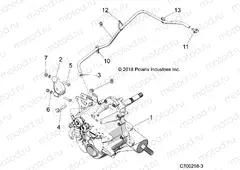 DRIVE TRAIN | DRIVE TRAIN, MAIN GEARCASE MOUNTING - Z20A4E99AH/LH (C700298-3)