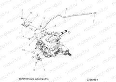 DRIVE TRAIN | DRIVE TRAIN, MAIN GEARCASE MOUNTING- Z20CHA57A2/E57AM (C701043-1)