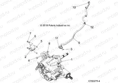 DRIVE TRAIN | DRIVE TRAIN, MAIN GEARCASE MOUNTING - Z20NAE99AC/AL/AN/BC/BL/BN/LL/K99AF/AK/BF/BK/M99AL/R99AZ/BZ (C700275-4)