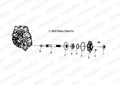 DRIVE TRAIN | DRIVE TRAIN, MAIN GEARCASE OUTPUT SHAFT - A09BG50AA (4999201549920154C11)